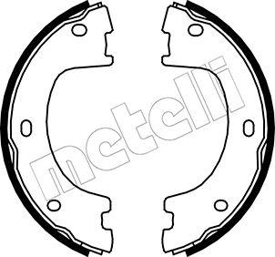 Metelli 53-0249 - Комплект гальм, ручник, парковка autozip.com.ua