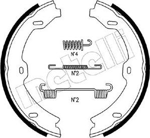 Metelli 53-0247K - Комплект гальм, ручник, парковка autozip.com.ua