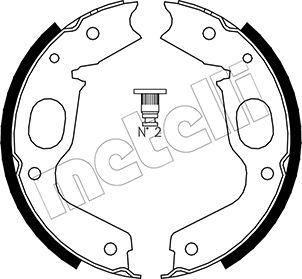 Metelli 53-0264 - Комплект гальм, ручник, парковка autozip.com.ua