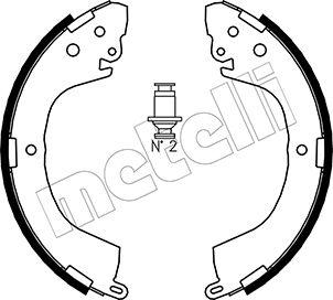 Metelli 53-0260 - Комплект гальм, барабанний механізм autozip.com.ua