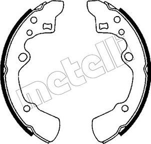 Metelli 53-0205 - Комплект гальм, барабанний механізм autozip.com.ua