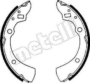 Metelli 53-0200 - Комплект гальм, барабанний механізм autozip.com.ua