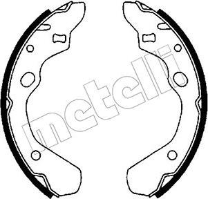 Metelli 53-0207 - Комплект гальм, барабанний механізм autozip.com.ua