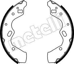 Metelli 53-0219 - Комплект гальм, барабанний механізм autozip.com.ua