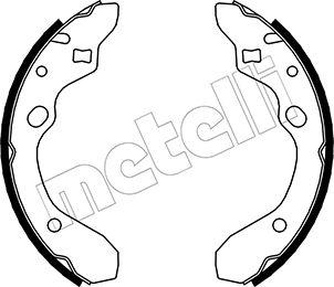 Metelli 53-0210 - Комплект гальм, барабанний механізм autozip.com.ua