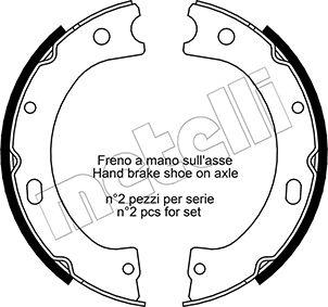 Metelli 53-0289 - Комплект гальм, ручник, парковка autozip.com.ua