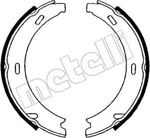 Metelli 53-0234 - Комплект гальм, ручник, парковка autozip.com.ua