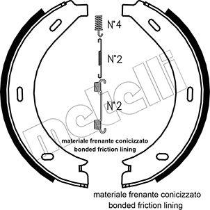 Metelli 53-0236K - Комплект гальм, ручник, парковка autozip.com.ua