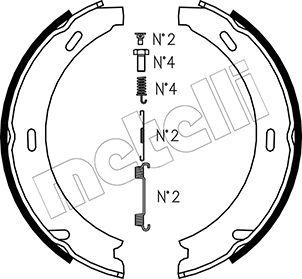 Metelli 53-0233K - Комплект гальм, ручник, парковка autozip.com.ua