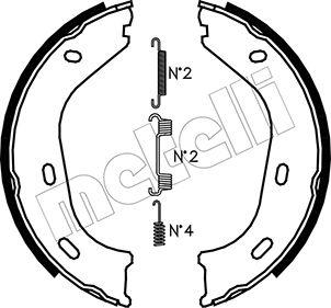 Metelli 53-0232K - Комплект гальм, ручник, парковка autozip.com.ua