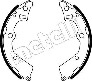 Metelli 53-0229 - Комплект гальм, барабанний механізм autozip.com.ua