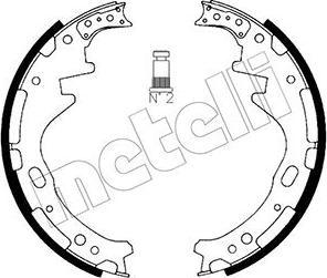 Metelli 53-0278 - Комплект гальм, барабанний механізм autozip.com.ua