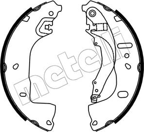 Metelli 53-0764 - Комплект гальм, барабанний механізм autozip.com.ua