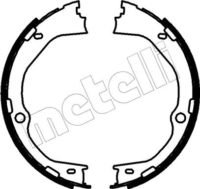 Metelli 53-0780 - Комплект гальм, ручник, парковка autozip.com.ua