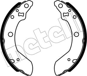 Metelli 53-0732 - Комплект гальм, барабанний механізм autozip.com.ua