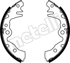 Metelli 53-0724 - Комплект гальм, барабанний механізм autozip.com.ua