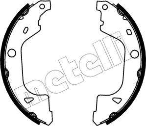 Metelli 53-0775 - Комплект гальм, барабанний механізм autozip.com.ua