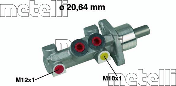 Metelli 05-0420 - Головний гальмівний циліндр autozip.com.ua