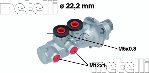 Metelli 05-0693 - Головний гальмівний циліндр autozip.com.ua