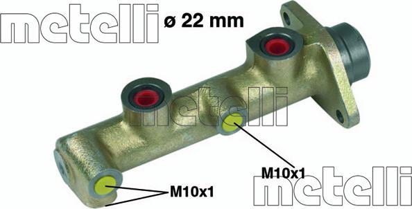 Metelli 05-0099 - Головний гальмівний циліндр autozip.com.ua