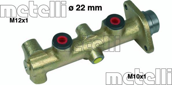 Metelli 05-0096 - Головний гальмівний циліндр autozip.com.ua