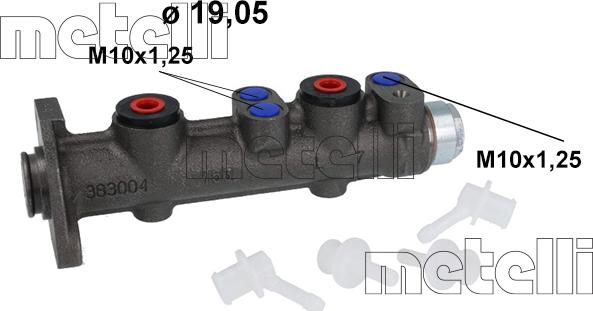 Metelli 05-0009K - Головний гальмівний циліндр autozip.com.ua