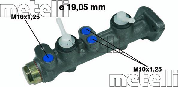 Metelli 05-0004 - Головний гальмівний циліндр autozip.com.ua