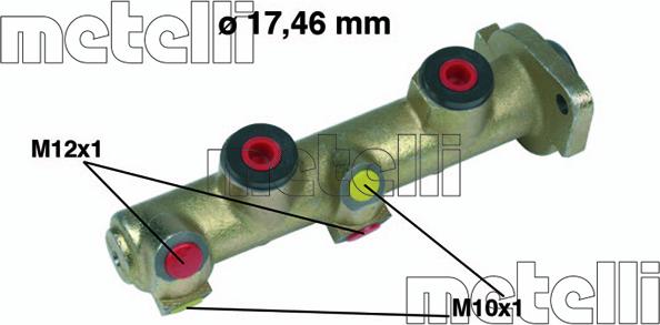 Metelli 05-0141 - Головний гальмівний циліндр autozip.com.ua