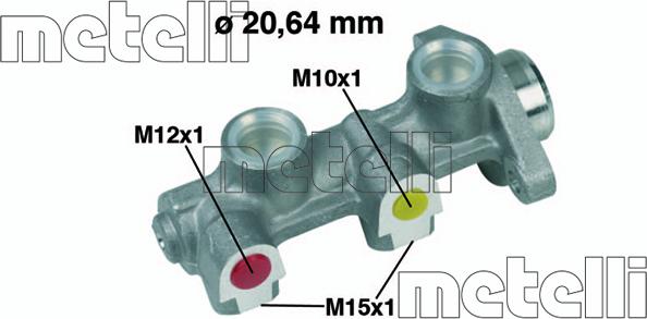 Metelli 05-0184 - Головний гальмівний циліндр autozip.com.ua