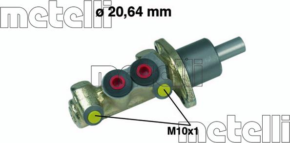 Metelli 05-0125 - Головний гальмівний циліндр autozip.com.ua