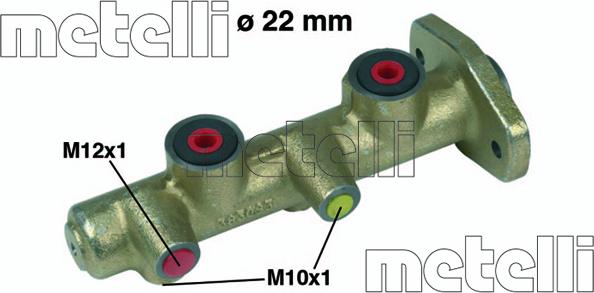 Metelli 05-0173 - Головний гальмівний циліндр autozip.com.ua