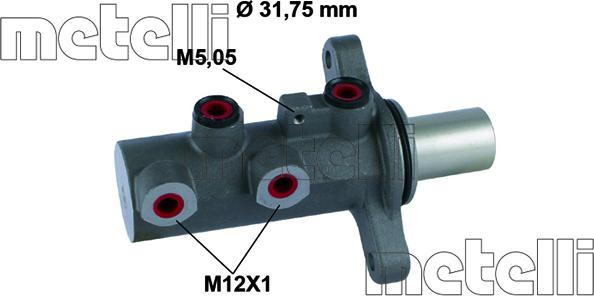 Metelli 05-0871 - Головний гальмівний циліндр autozip.com.ua