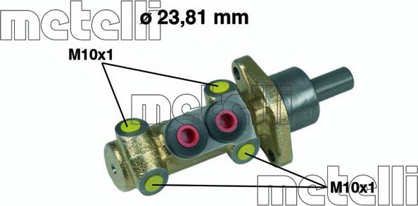 Metelli 05-0398 - Головний гальмівний циліндр autozip.com.ua