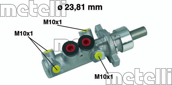 Metelli 05-0361 - Головний гальмівний циліндр autozip.com.ua