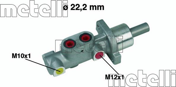 Metelli 05-0297 - Головний гальмівний циліндр autozip.com.ua