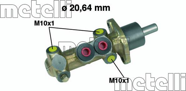 Metelli 05-0216 - Головний гальмівний циліндр autozip.com.ua