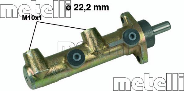 Metelli 05-0238 - Головний гальмівний циліндр autozip.com.ua