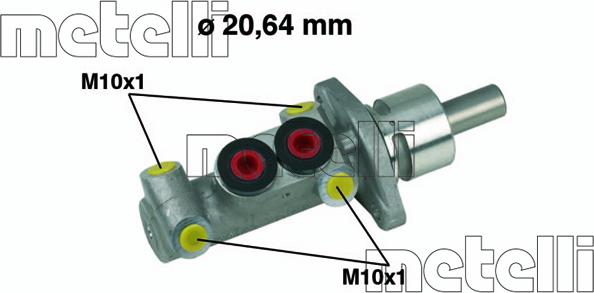 Metelli 05-0277 - Головний гальмівний циліндр autozip.com.ua