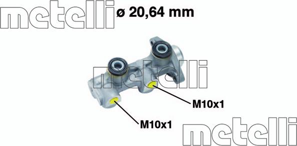 Metelli 05-0760 - Головний гальмівний циліндр autozip.com.ua