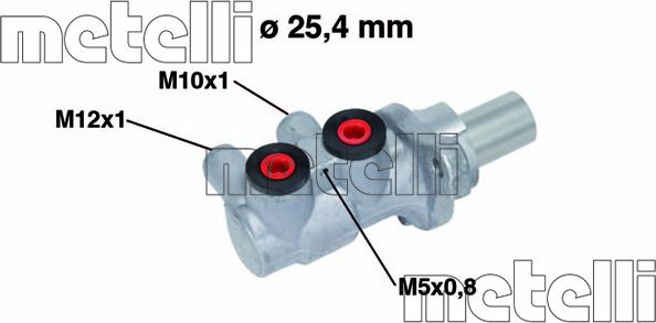 Metelli 05-0717 - Головний гальмівний циліндр autozip.com.ua