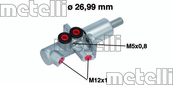 Metelli 05-0733 - Головний гальмівний циліндр autozip.com.ua