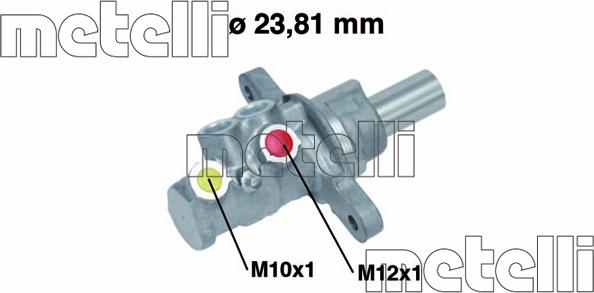 Metelli 05-0724 - Головний гальмівний циліндр autozip.com.ua