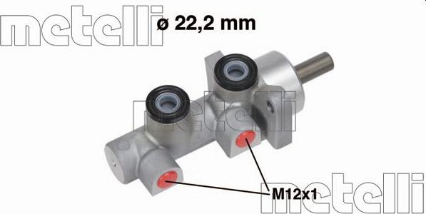 Metelli 05-0723 - Головний гальмівний циліндр autozip.com.ua