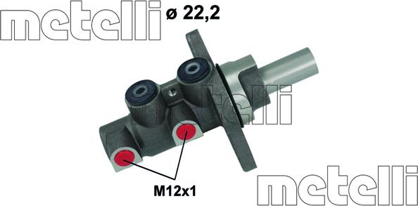 Metelli 05-1152 - Головний гальмівний циліндр autozip.com.ua