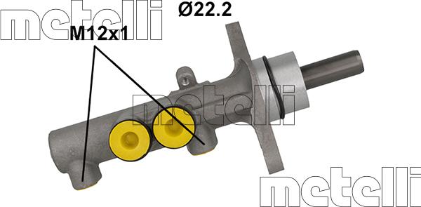 Metelli 05-1186 - Головний гальмівний циліндр autozip.com.ua