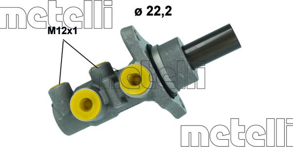 Metelli 05-1219 - Головний гальмівний циліндр autozip.com.ua