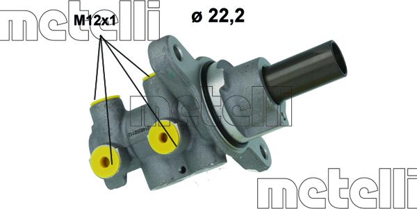 Metelli 05-1214 - Головний гальмівний циліндр autozip.com.ua