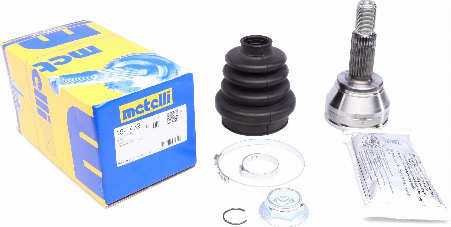 Metelli 15-1432 - Шарнір, ШРУС, приводний вал autozip.com.ua