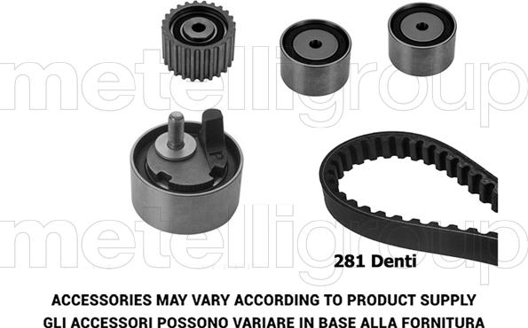 Metelli 29-0312 - Комплект ременя ГРМ autozip.com.ua