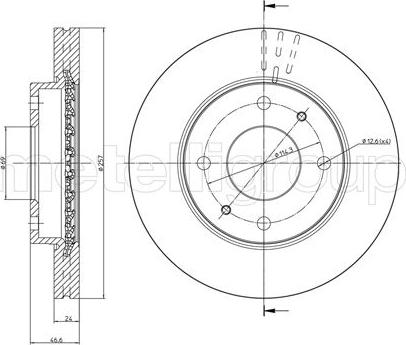 Metelli 23-0591 - Гальмівний диск autozip.com.ua